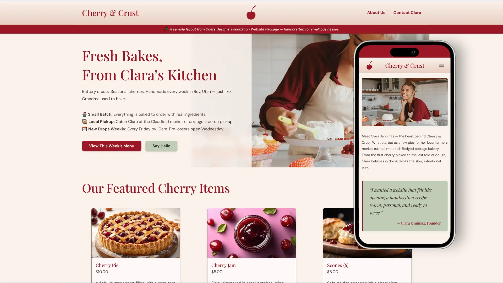 Cherry & Crust: Bakery Website