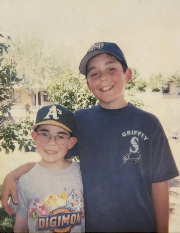 A Young Ian with his brother Brian