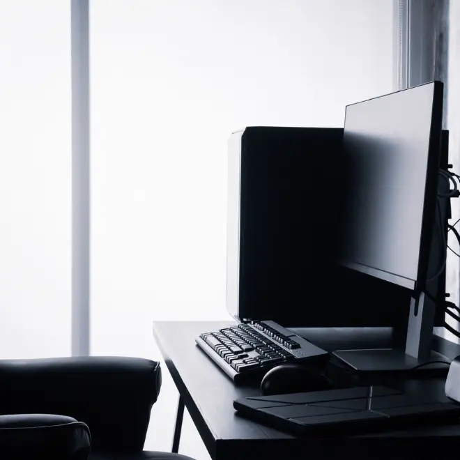 Home Office PC Illustration