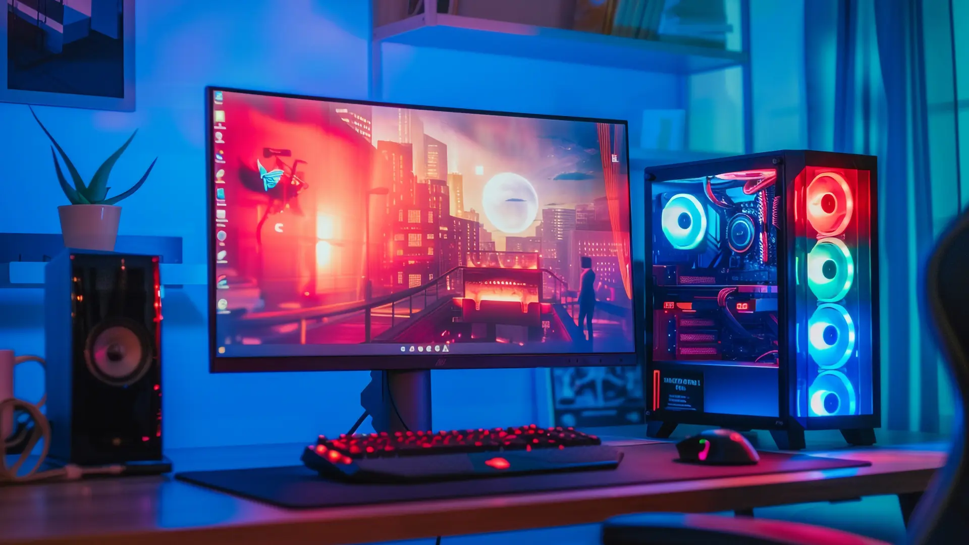 Standard Gaming PC Illustration