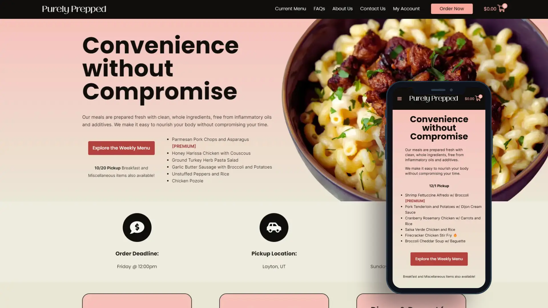 Purely Prepped Website
