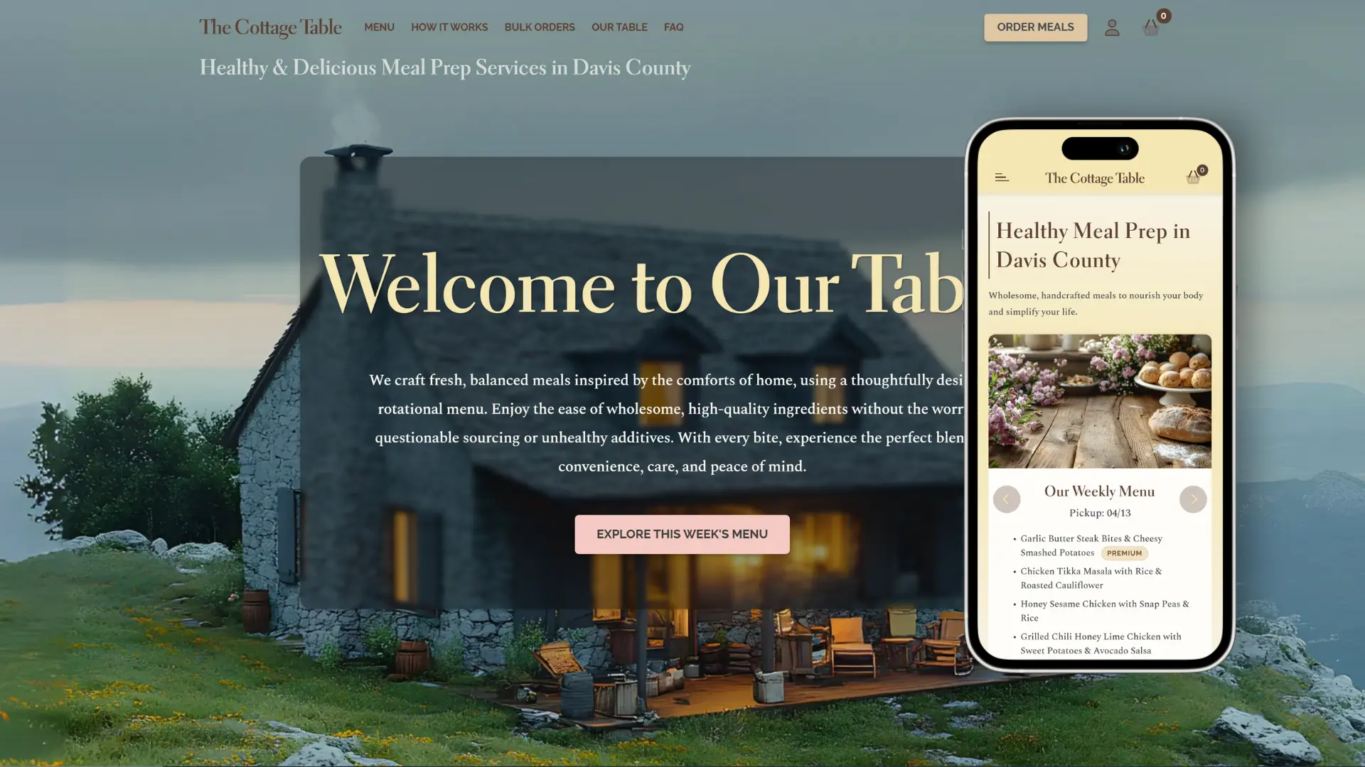 The Cottage Table Website
